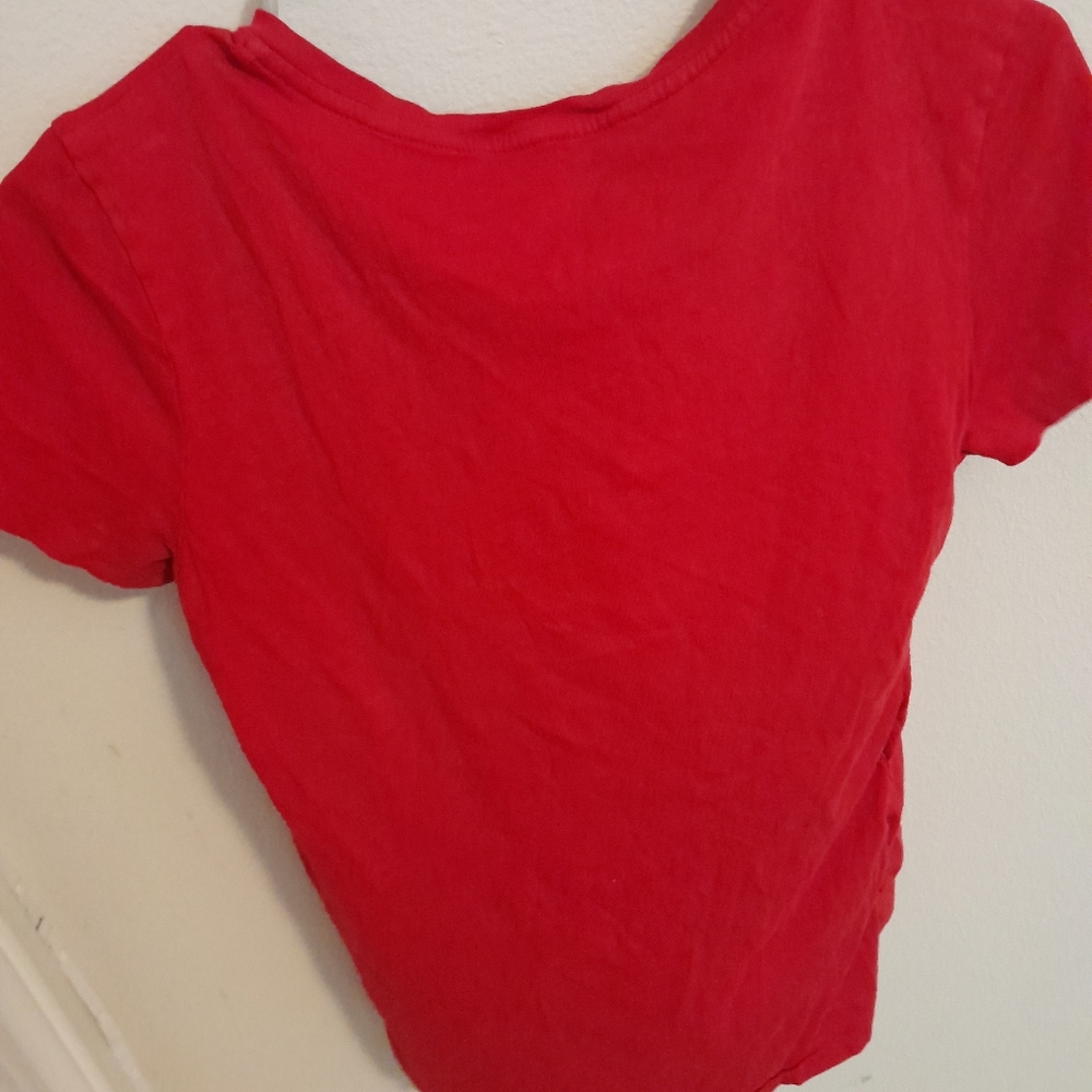 Red V-Neck Ralph lauren